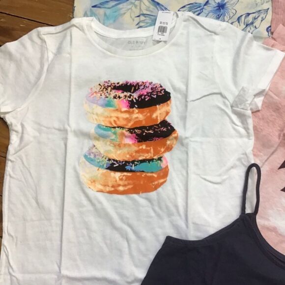 GIRL bundle Old Navy XL t-shirts tank top shoes size 3 Resortwear summer clothes - Picture 3 of 8